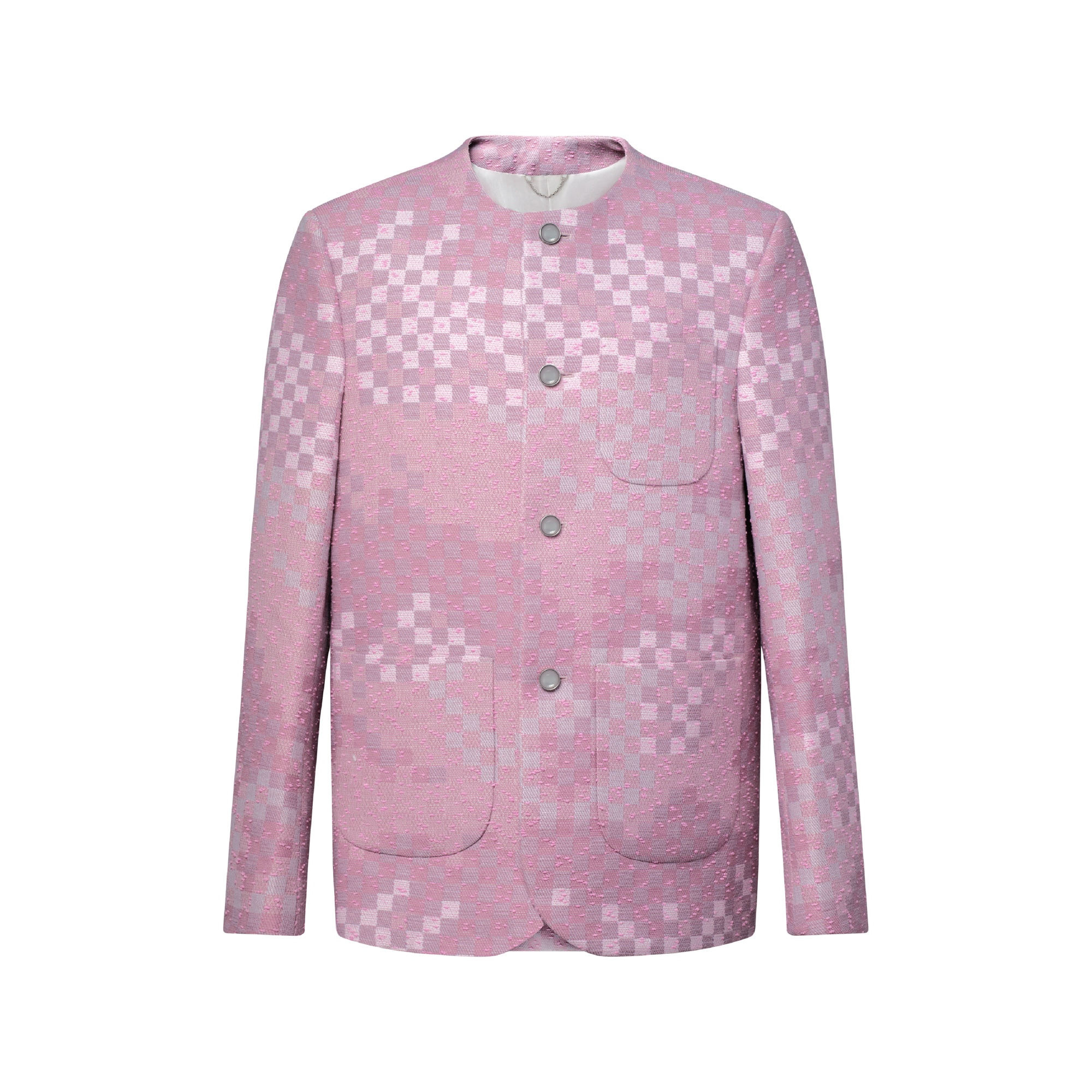 Damoflage Collarless Tweed Jacket - Ready-to-Wear | LOUIS VUITTON